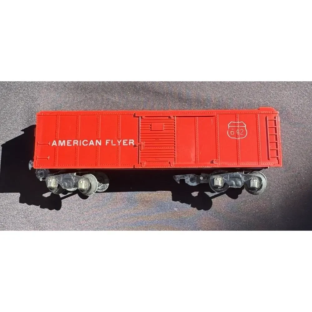 American Flyer Post War # 642 Red Freight Train Box Car -LO15